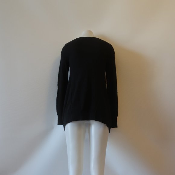 Womens Scoop NYC Black V-Neck Cashmere Knit Sweater S * - Picture 10 of 14